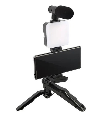 Trípode Con Microfono Para Camara, Vlogging Kit, Streaming