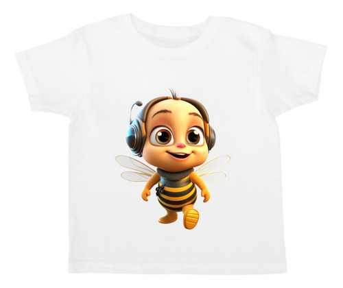 Playera Para Bebe Estampado De Abeja Bee Animada