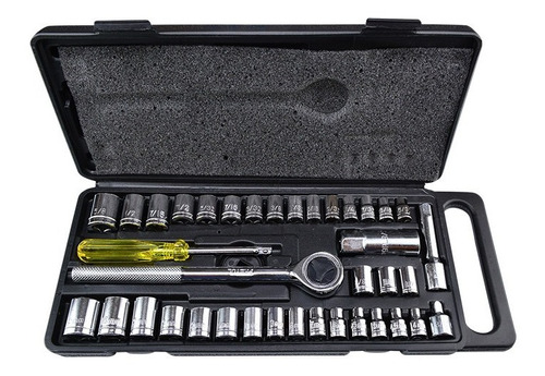 Juego De Dados Con 39 Piezas Para Mecanica Pretul Set-39
