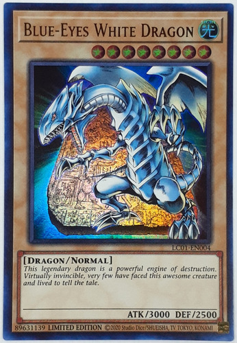 Blue Eyes White Dragon Ultra Lc01 Yugioh Tcg