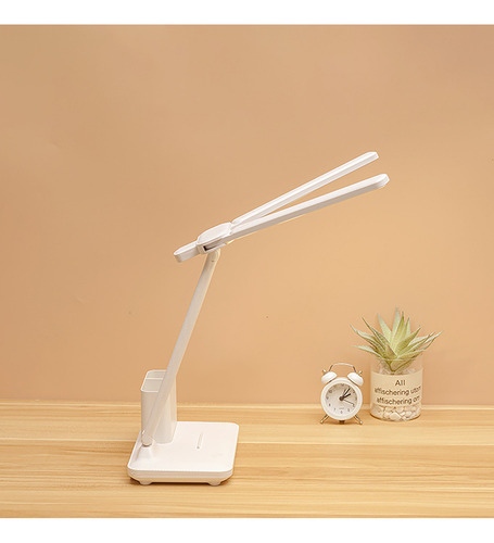 Lámpara De Mesa De Escritorio Con Doble Iluminación Led