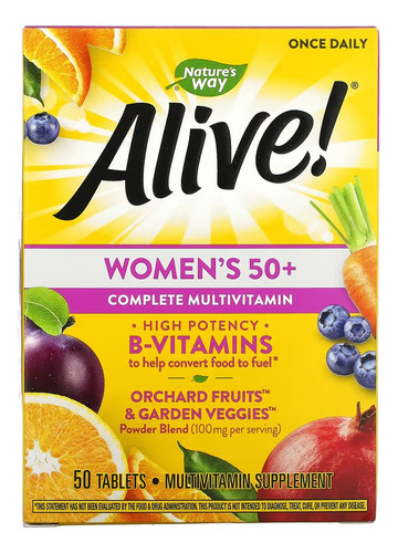 Multivitamínico Mulheres Alive Women´s 50+ 50cps : Importado