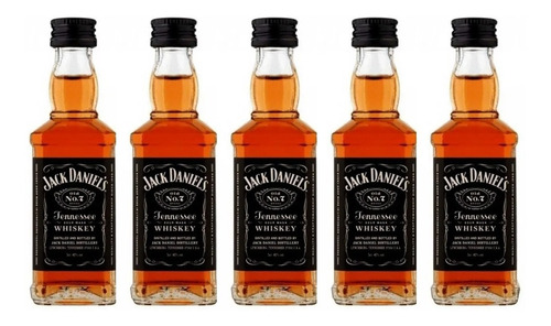 Combo X 5 Miniatura Whisky Jack Daniels N7 X50cc