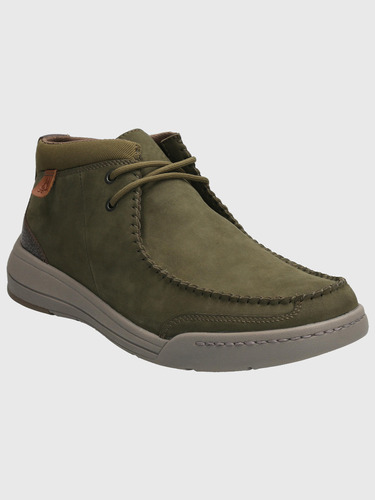 Botin Cuero Hombre Intee Verde Hush Puppies