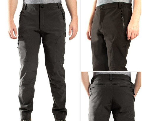 Pantalón Softshell Hombre Impermeable Térmico