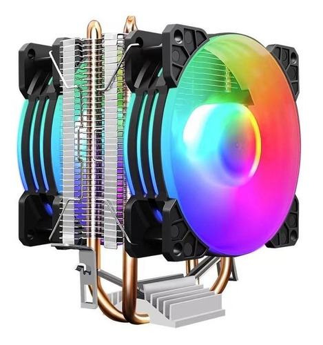 Dicipador Doble Ventilador Intel/amd P22 Rgb