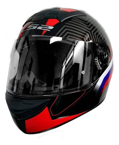 Casco Para Moto Ff352 Zen Rojo - Brillante