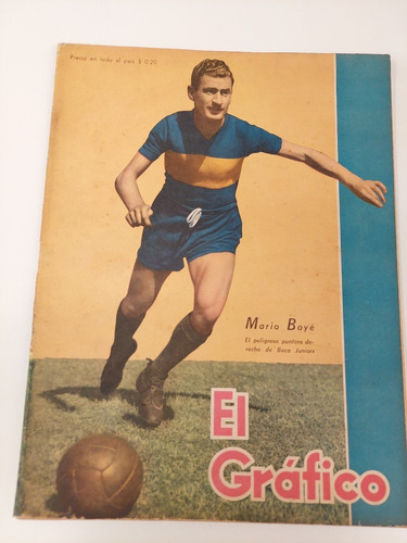 Rev El Grafico N° 1285 25/2/44 Boye Boca River Campeon Noctu