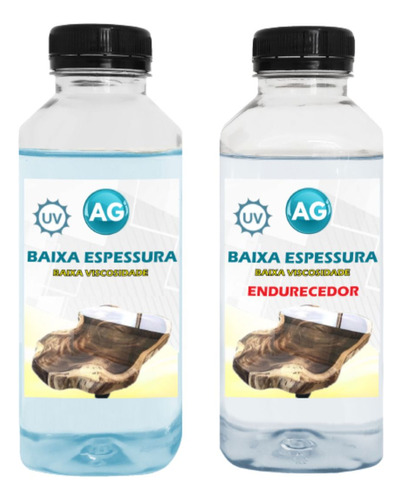 Resina Epoxi Baixa Espessura Baixa Viscosidade Ag 500g