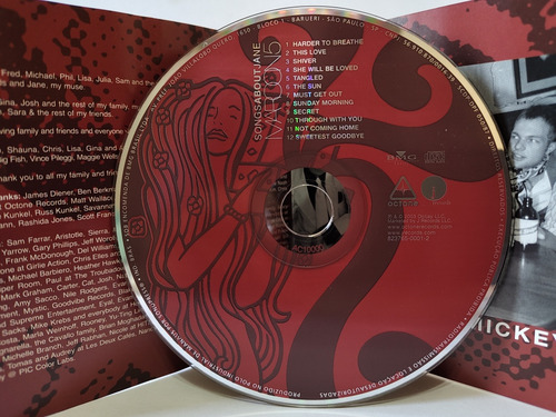 Cd Maroon Five Songs About Jane (Usado)