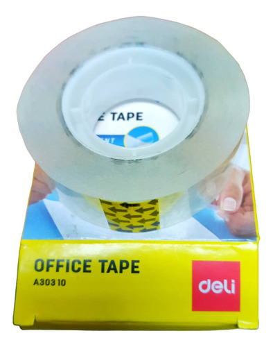 Cinta Teipe Oficina  Transparente 18 Mm X 33mts X6