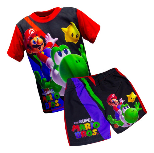 Conjunto De Mario Bros ( Short Y Franela)