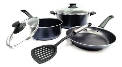 Batería Cocina Set De Ollas Sartén 4 Piezas Bruselas Jovifel