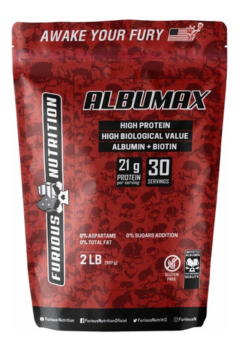 Albumax Albumina + Biotina - Refil 907g - Muito Saborosa