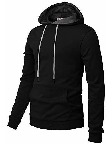 Imagen 3 de 7 de H2h Sudadera Con Capucha Para Hombre Estilo Casual Manga Lar