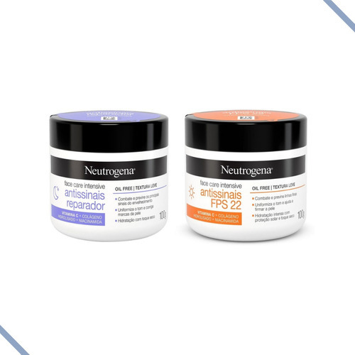 Kit Hidratante Facial Neutrogena Antissinais E Reparador Momento de aplicação Dia/Noite Tipo de pele Normal
