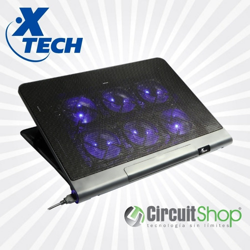 Ventilador Laptop 6 Fan Gamer Xtech Xta-160 Circuit Shop