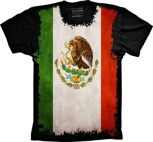 Camiseta  Camisa Bandeira Do México