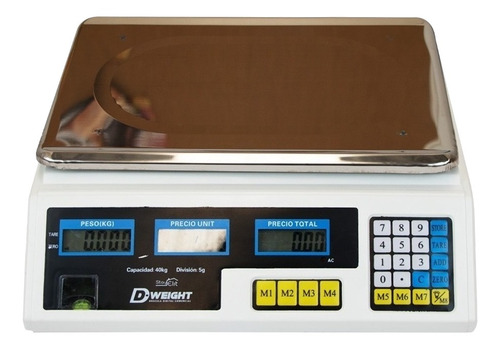 Imagen 3 de 3 de Báscula comercial digital Stay Elit D-Weight DGIT-01 40kg blanco