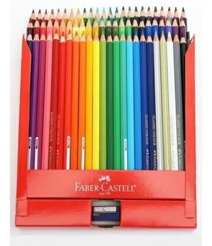 Imagen 2 de 2 de Lápices De Colores Eco X72 + Sacapuntas Faber Castell