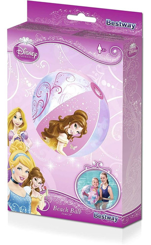 Pelota Inflable Disney Princesas Playa 51cm Bestway 91042