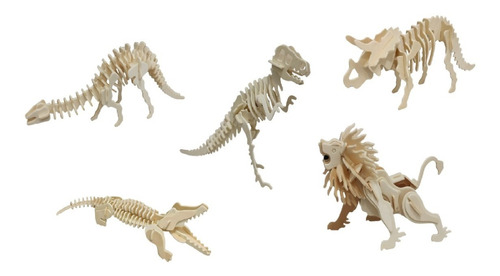 5 Dinosaurios Colección Excavación Y Aventura Paleontologia.