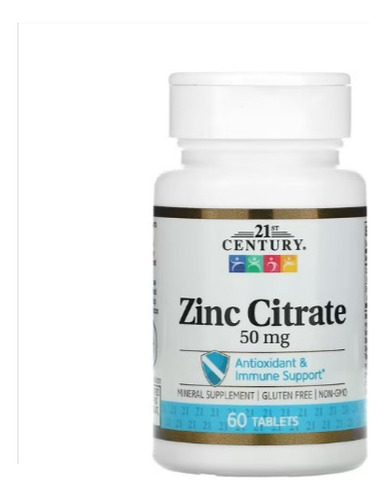 Zinc Citrato 50mg 60caps - Unid - Unidad a $800