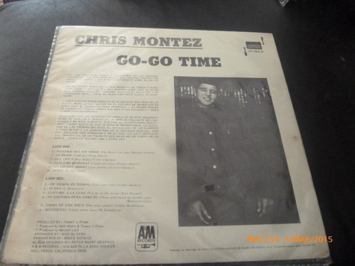 Vinilo Lp De Chris Montez -- Go Go -time -- (u1031