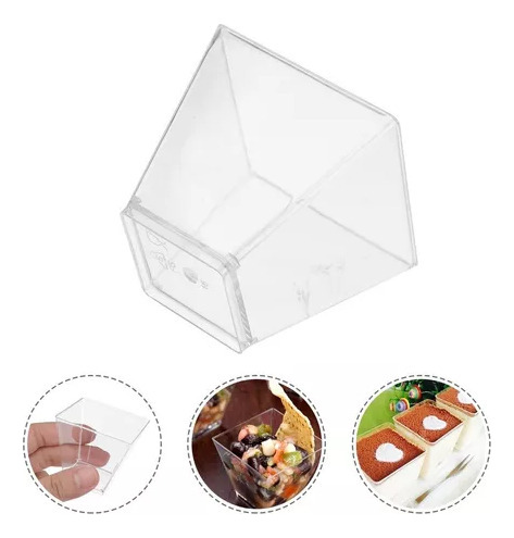Nuevo Vaso De Postre De Plástico Transparente De 60 Ml Con
