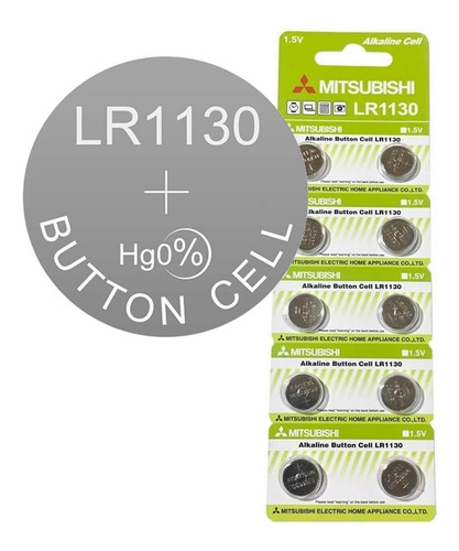Imagen 2 de 2 de Pila Lr1130 Ag10 Lr54 1.5v Alcalina Juguetes Calculadora