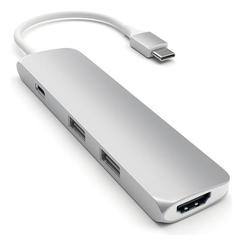 Hub Adaptador Slim 4 En 1 Satechi A00195 Usb-c Hdmi 60w Csi