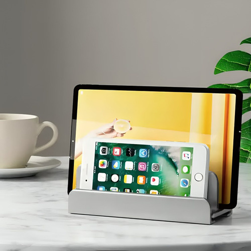 Soporte Base Vertical Aluminio Para Notebook Smartphone