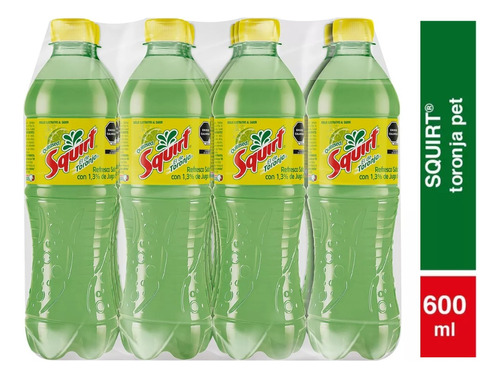 Refresco Squirt Quitased Sabor Toronja X12 Unidades 600 Ml