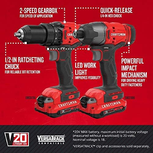 Craftsman V20 Max Inaldo Inalámbrico Y Controlador De Impact