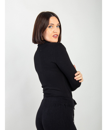 Body Manga Larga Cuello Chomba De Modal Alma Bordó Xl