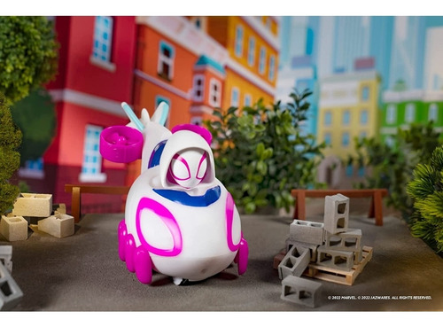Spidey Amazing Friends Ghost Spider Glow N Go Copter Carrito