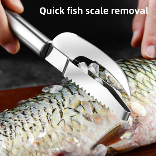 Rallador De Escamas De Pescado Multifuncional De Acero Inoxi