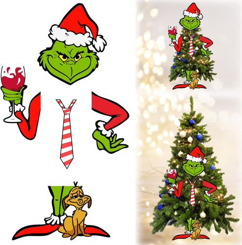 Decoración Navideña Grinch Decoración Del Árbol De Navidad