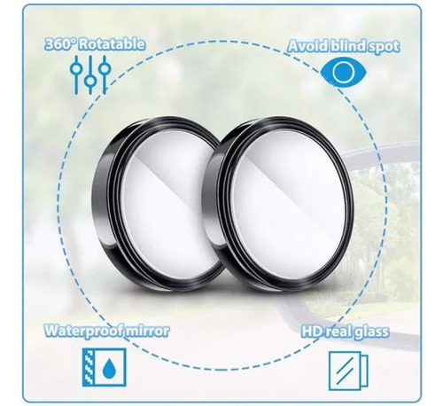 Espejo Convexo Auxiliar Universal En Forma De Ojo De Buey, 4