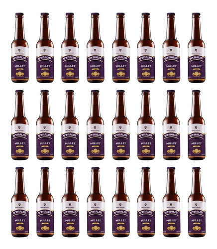 Cerveza Artesanal Straus Millet 330 Ml Sin Tacc Pack X 24