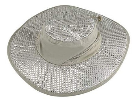 Sombrero de enfriamiento por evaporación de agua Color Beige Talla Única Protección UV I7P6