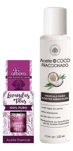 Coco Fraccionado + Aceite Lavanda - Hidratación Y Relajación
