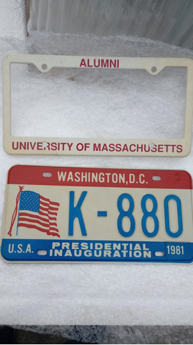 Matricula Washington D C 1981 Y Protector 