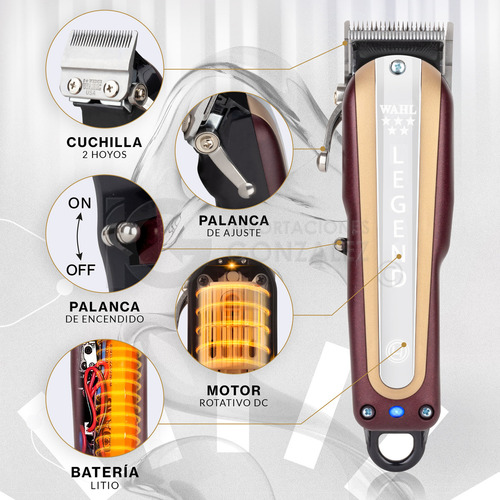 Cortadora De Cabello Inalámbrica Wahl Legend Cordless 8594 Professional 5 Star