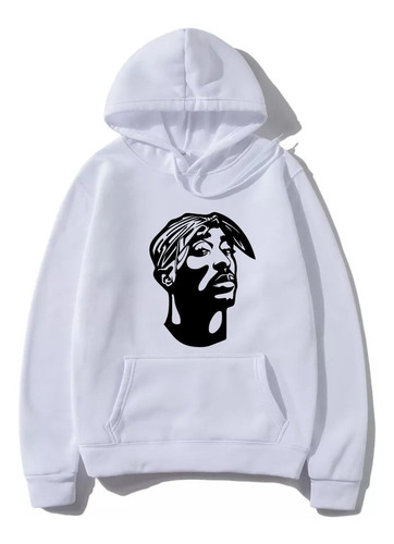 Blusa De Frio Moletom Rap Rapper Tupac Capuz Bolso