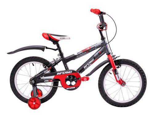 Bicicleta Para Niños R16 Llantas Aire Y Entrenamiento Rojo