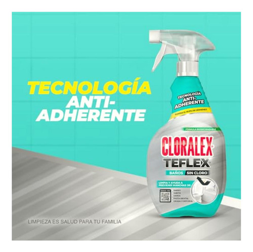 Cloralex Limpiador De Baños Teflex Tigger Sin Cloro 650 Ml