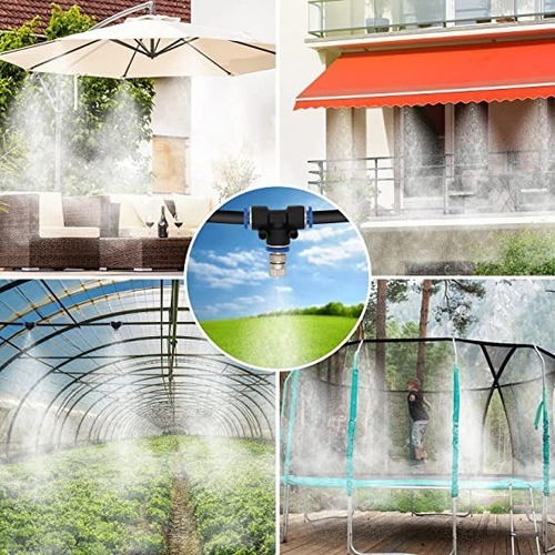 Kit De Sistema De Riego/ Nebulización Para Patio Mistcooling