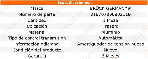 1- Soporte Motor Trasero Clio 1.6l 4 Cil 2002/2010 Bruck