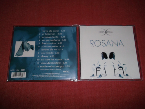 Rosana - Lunas Rotas Cd Usa Ed 1996 Mdisk